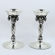 Georg Jensen; Pair of grape candlesticks in sterling silver, design no. 263 Georg Jensen; Pair of grape candlesticks in sterling silver, design no. 263